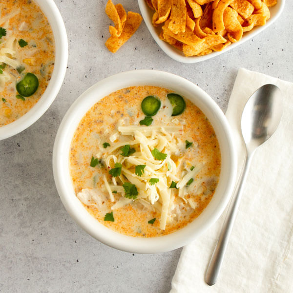 Creamy White Chicken Chili Recipe Land Olakes